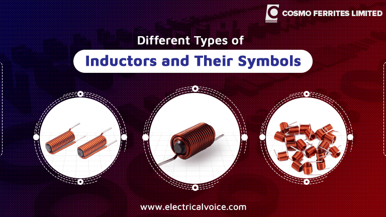 不同类型的电感器及其符号
